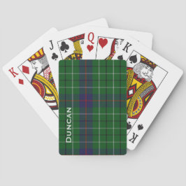Aangepaste Duncan Tartan speldenkaartdeck Speelkaarten
