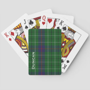 Aangepaste Duncan Tartan speldenkaartdeck Speelkaarten