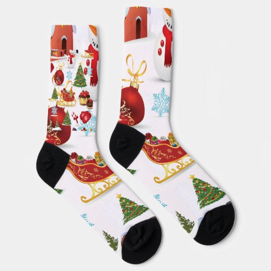 Aangepaste, duurzame Premium Crew Socket Sokken (Rechts)