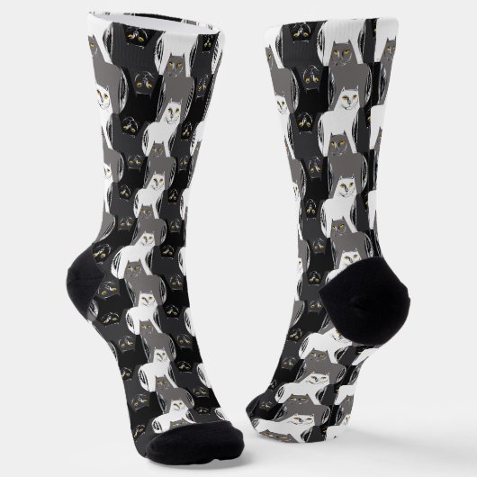 Aangepaste, duurzame Premium Crew Socket Sokken (Gebogen)