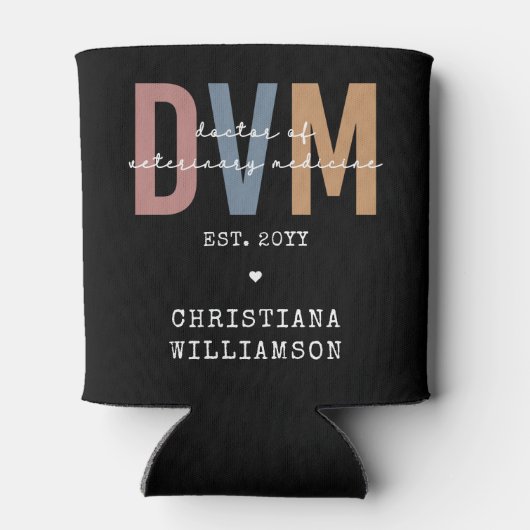Aangepaste DVM Doctor in de diergeneeskunde Blikjeskoeler (Achterkant)
