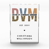 Aangepaste DVM Doctor in de diergeneeskunde Fotoblokken (Voorkant)