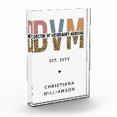 Aangepaste DVM Doctor in de diergeneeskunde Fotoblokken (Links)