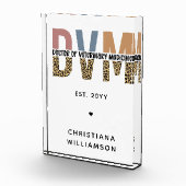 Aangepaste DVM Doctor in de diergeneeskunde Fotoblokken (Rechts)