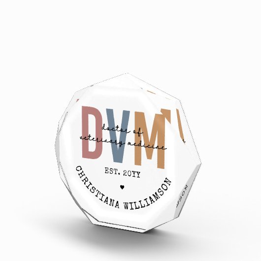 Aangepaste DVM Doctor in de diergeneeskunde Fotoblokken (Rechts)