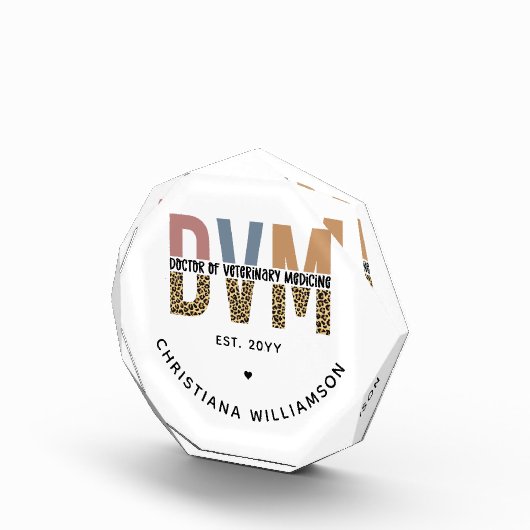 Aangepaste DVM Doctor in de diergeneeskunde Fotoblokken (Rechts)