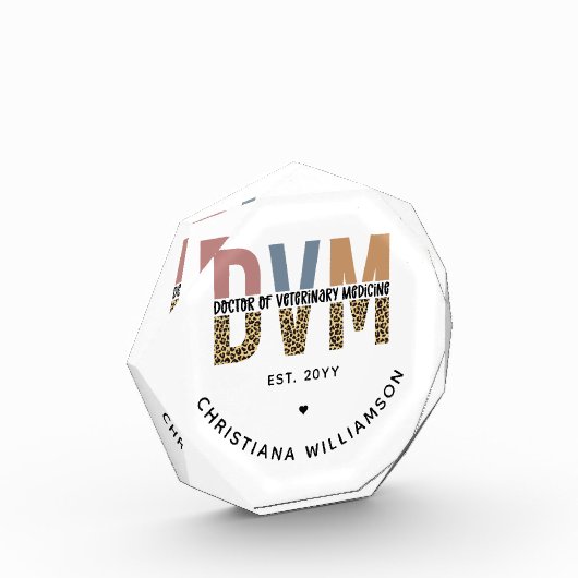 Aangepaste DVM Doctor in de diergeneeskunde Fotoblokken (Links)