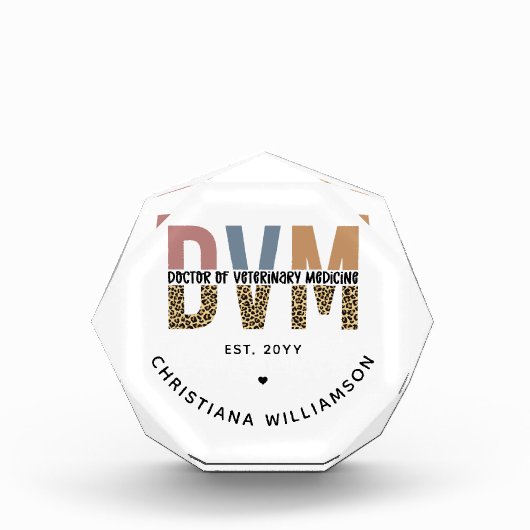 Aangepaste DVM Doctor in de diergeneeskunde Fotoblokken (Voorkant)