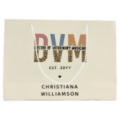 Aangepaste DVM Doctor in de diergeneeskunde Groot Cadeauzakje (Achterkant)