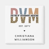 Aangepaste DVM Doctor in de diergeneeskunde Magneet (Voorkant)