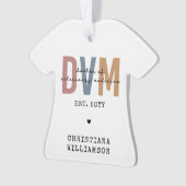 Aangepaste DVM Doctor in de diergeneeskunde Ornament (voorkant)