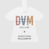 Aangepaste DVM Doctor in de diergeneeskunde Ornament (achterkant)