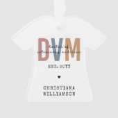 Aangepaste DVM Doctor in de diergeneeskunde Ornament (voorkant)