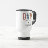 Aangepaste DVM Doctor in de diergeneeskunde Reisbeker (Voorkant rechts)