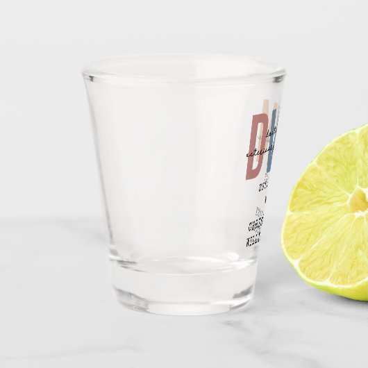 Aangepaste DVM Doctor in de diergeneeskunde Shot Glas (Links)