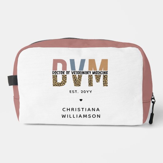 Aangepaste DVM Doctor in de diergeneeskunde Toilettasje (Voorkant)