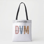 Aangepaste DVM Doctor of Veterinary Medicine Cadea Tote Bag (Voorkant)