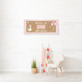 Aangepaste Dwaas Gans 1e Verjaardagsbanner Spandoek (Insitu)