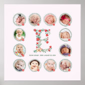 Aangepaste e-naam Eerste jaar Collage Keepomwille Poster (Voorkant)