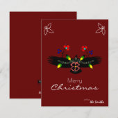 Aangepaste Eagle Feestdagenkaart (Voorkant / Achterkant)