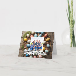 Aangepaste Easter Egg Collage Fotosjabloon Feestdagen Kaart
