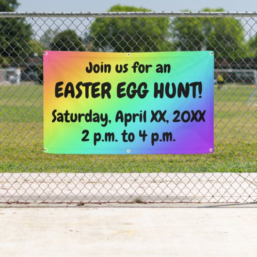 Aangepaste Easter Egg Hunt Banner (Insitu)