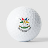 Aangepaste Eastern Star Golfballen (Voorkant)