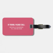 Aangepaste Eat Sleep Beach Herhaal reisbagage Bagagelabel (Achterkant horizontaal)