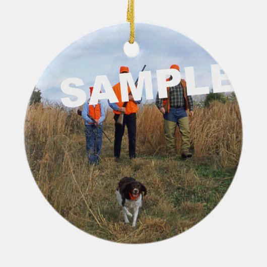 Aangepaste Eat Sleep Hunt 1st Deer Keepomwille Keramisch Ornament (Achterkant)