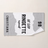 Aangepaste Eat Sleep Ringette Herhalen Ringette Pl Handdoek (Handdoek)