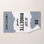 Aangepaste Eat Sleep Ringette Herhalen Ringette Pl Handdoek (Handdoek)