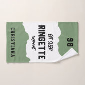 Aangepaste Eat Sleep Ringette Herhalen Ringette Pl Handdoek (Handdoek)