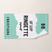 Aangepaste Eat Sleep Ringette Herhalen Ringette Pl Handdoek (Handdoek)