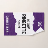 Aangepaste Eat Sleep Ringette Herhalen Ringette Pl Handdoek (Handdoek)