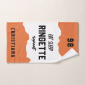 Aangepaste Eat Sleep Ringette Herhalen Ringette Pl Handdoek (Handdoek)