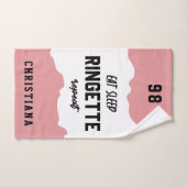 Aangepaste Eat Sleep Ringette Herhalen Ringette Pl Handdoek (Handdoek)