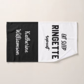 Aangepaste Eat Sleep Ringette Herhalen Ringette Pl Handdoek (Handdoek)