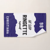 Aangepaste Eat Sleep Ringette Herhalen Ringette Pl Handdoek (Handdoek)