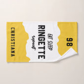 Aangepaste Eat Sleep Ringette Herhalen Ringette Pl Handdoek (Handdoek)