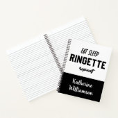 Aangepaste Eat Sleep Ringette Herhalen Ringette Pl Notitieboek (Binnen)