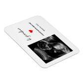 Aangepaste echo foto cadeau voor oma, opa magneet (Rechterzijde)