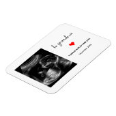 Aangepaste echo foto cadeau voor oma, opa magneet (Linkerzijde)