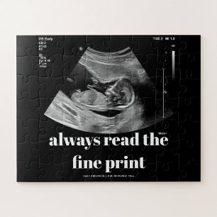 Aangepaste echo zwangerschap aankondiging 56pc legpuzzel