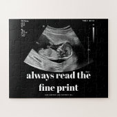 Aangepaste echo zwangerschap aankondiging 56pc legpuzzel