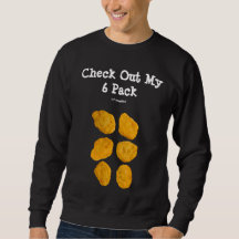 Aangepaste Echte Chicken Nuggets Funny 6 Pack Abs