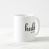 Aangepaste Echtgenoot Opgericht Jaar Koppel Huweli Koffiemok (Voorkant rechts)
