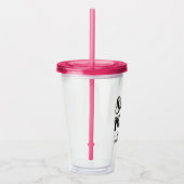 Aangepaste echtscheidingsfeest voor alleenstaanden acryl drinkbeker (Rechts)