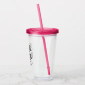 Aangepaste echtscheidingsfeest voor alleenstaanden acryl drinkbeker (Links)