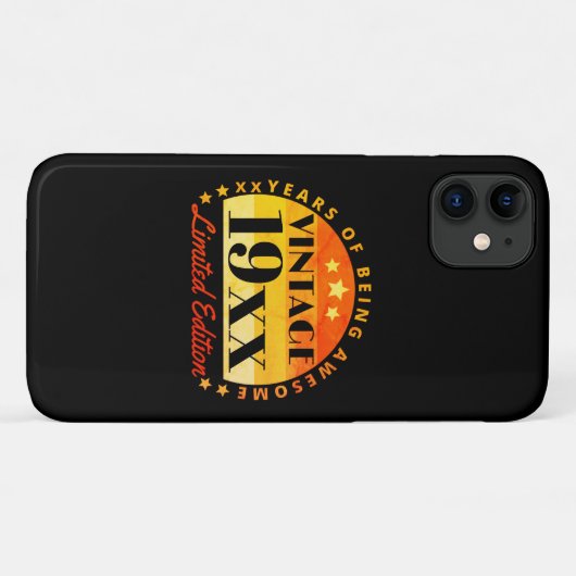 Aangepaste editie Birthday Case-Mate iPhone Case (Achterkant (horizontaal))