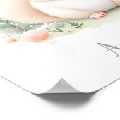 Aangepaste eekhoorn bosnimfjes kinderkamer bloemmo poster (Hoek)